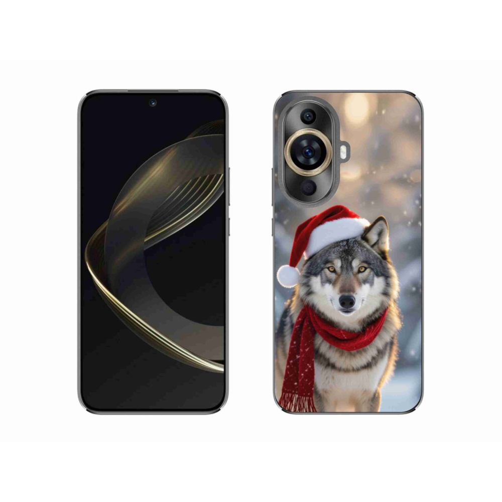 Gél borítás mmCase a Huawei Nova 11-hez - Karácsonyi farkas