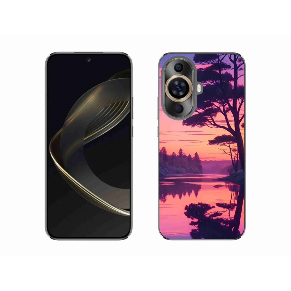Gél borítás mmCase a Huawei Nova 11-en - naplemente a tó felett