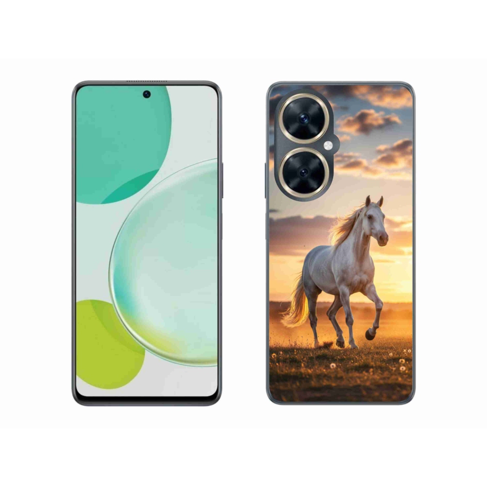 Gél borítás mmCase a Huawei Nova 11i - futó fehér ló 2