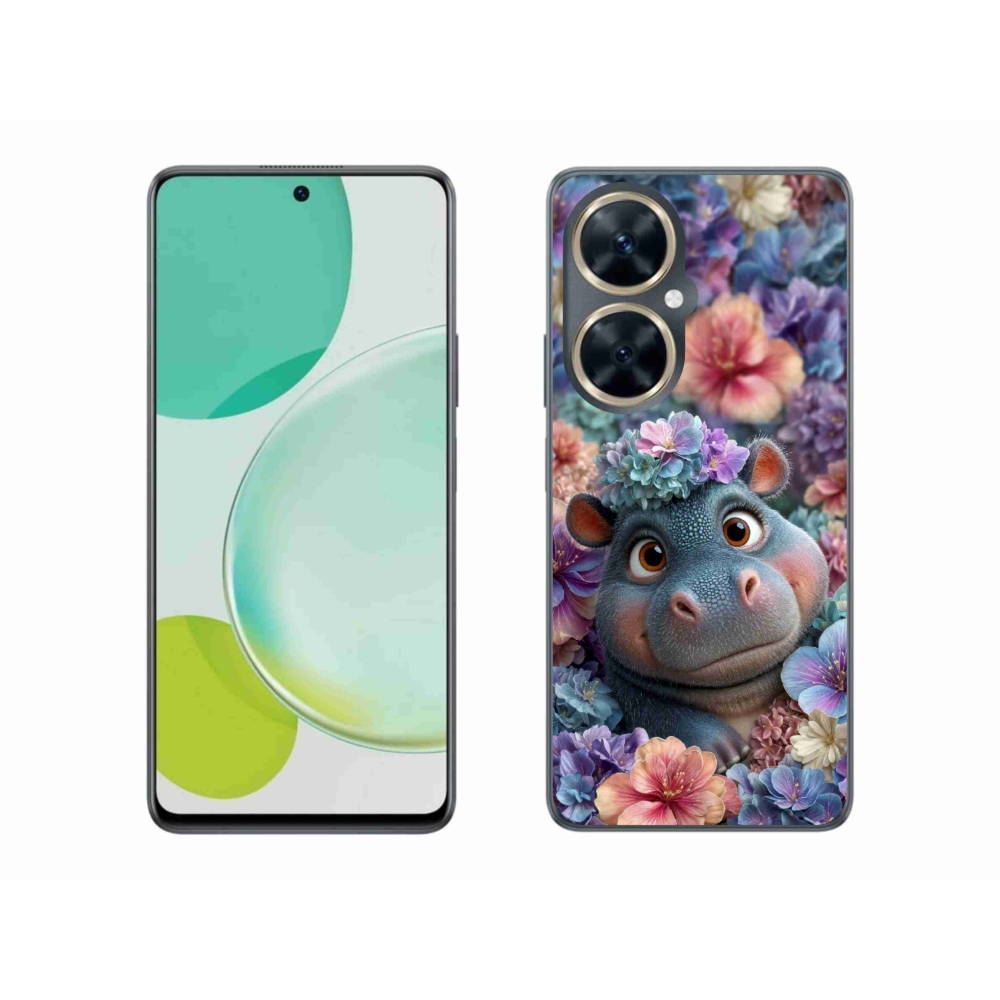 mmCase géltok a Huawei Nova 11i-hez – virágos víziló