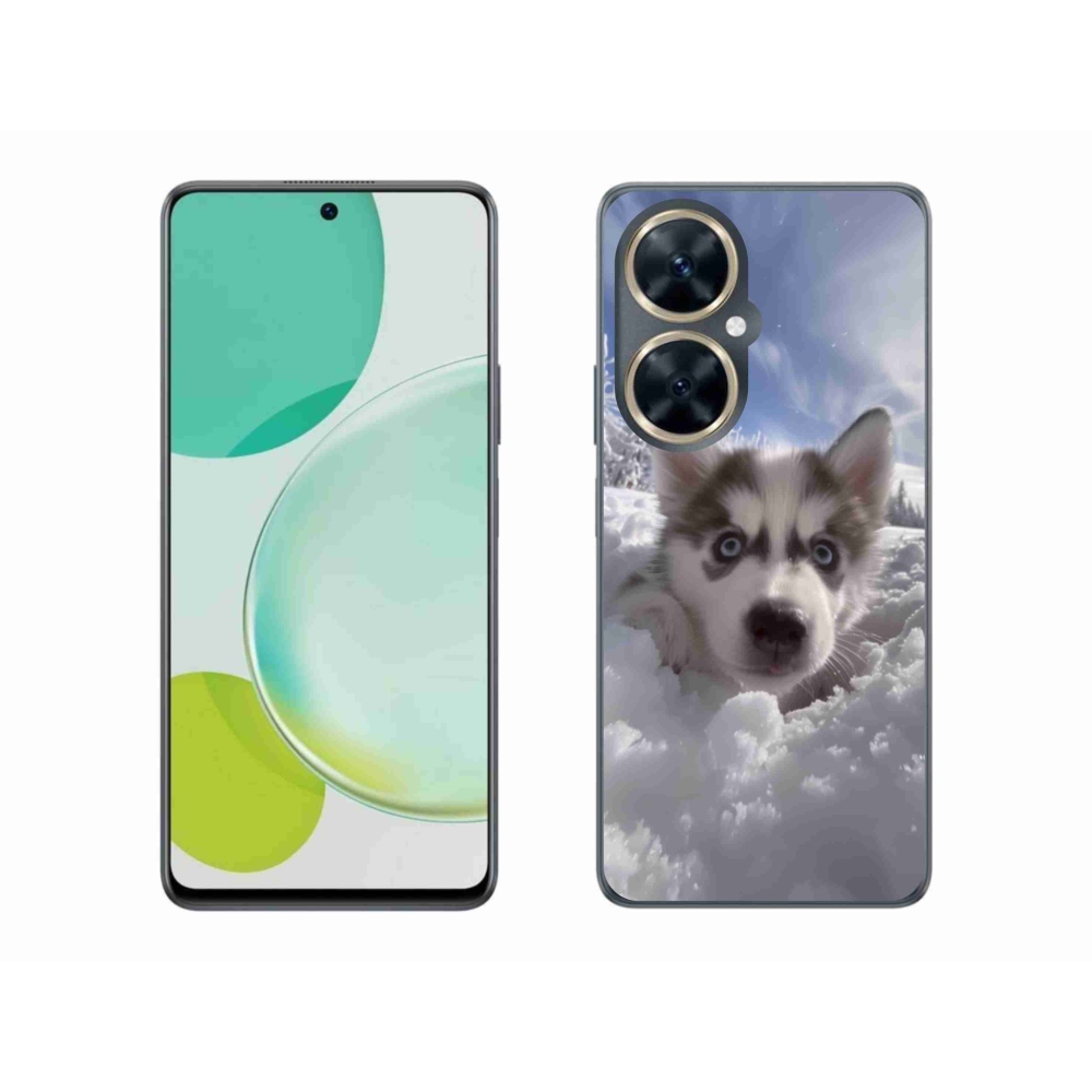 Gél borítás mmCase a Huawei Nova 11i készülékhez - husky a hóban