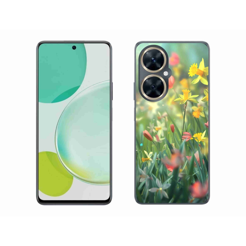 Gél borító mmCase a Huawei Nova 11i készülékhez - tavaszi virágok