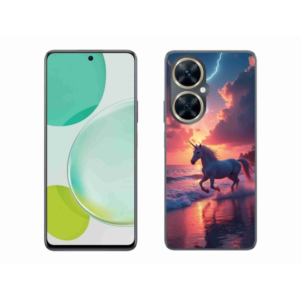 Gél borítás mmCase a Huawei Nova 11i készülékhez - egyszarvú a tengerparton
