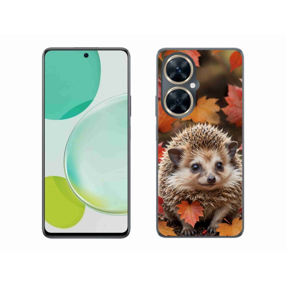 mmCase gél tok a Huawei Nova 11i-hez – sündisznó a levelek között