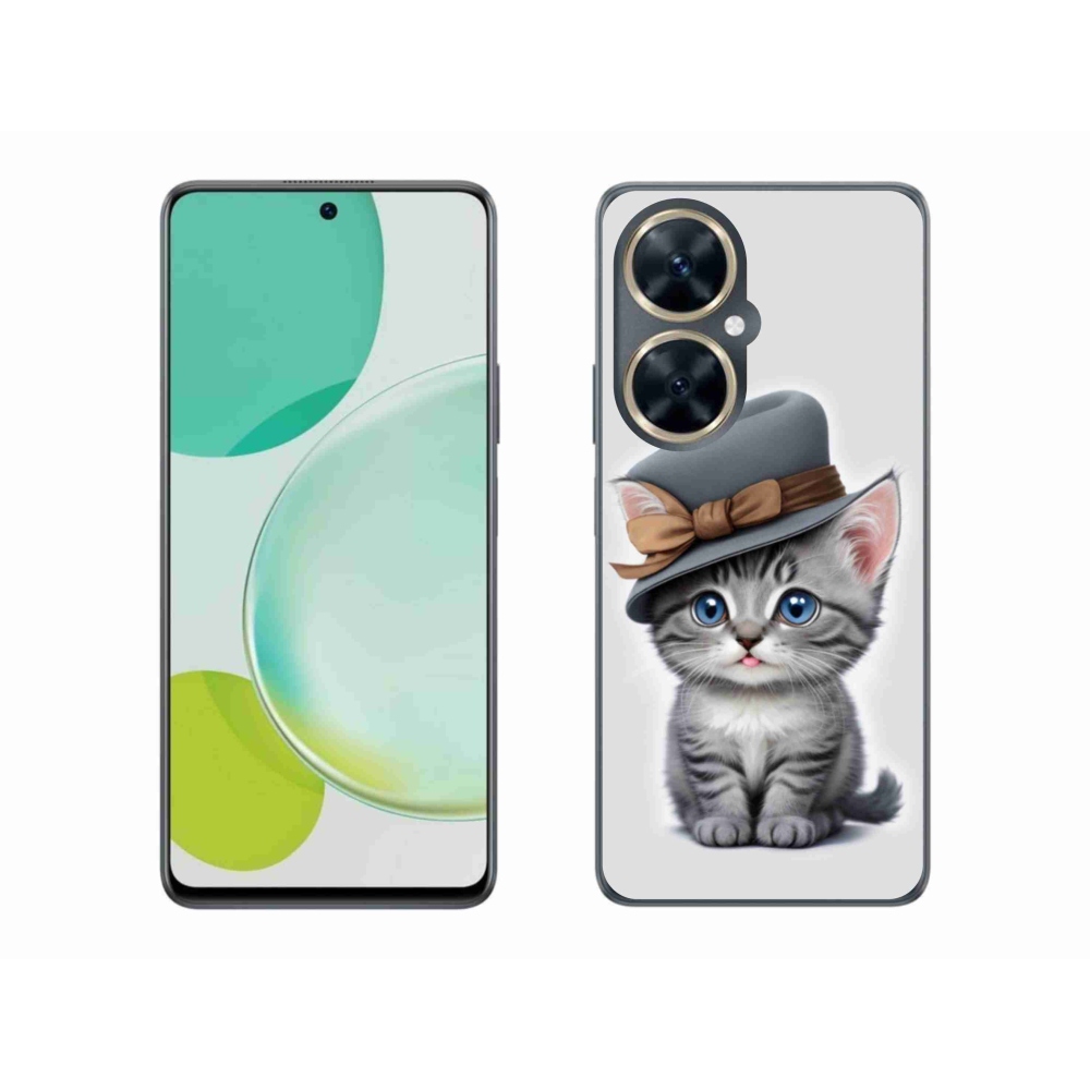 Gél borítás mmCase a Huawei Nova 11i készülékhez - cica sapkával
