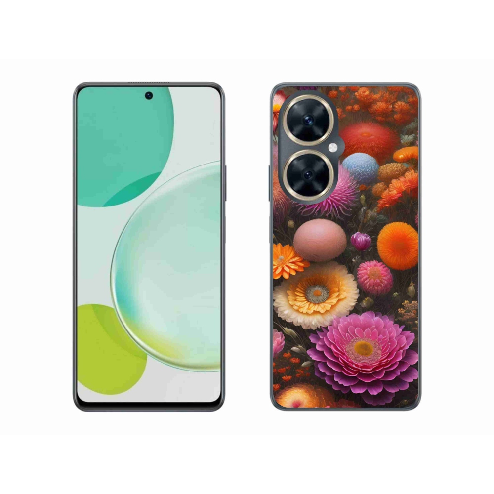 Gél borító mmCase a Huawei Nova 11i készülékre - virágos kompozíció