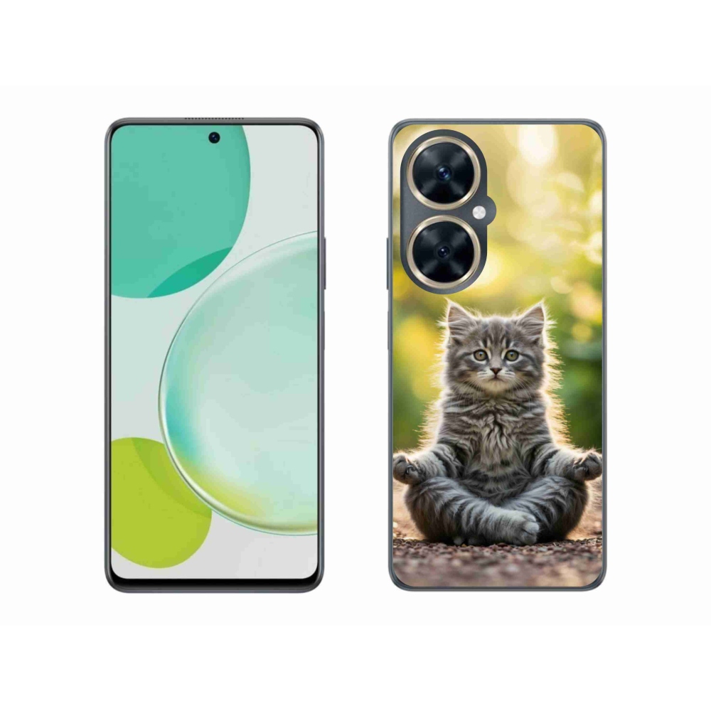 Gél borító mmCase a Huawei Nova 11i készülékhez - meditáló cica