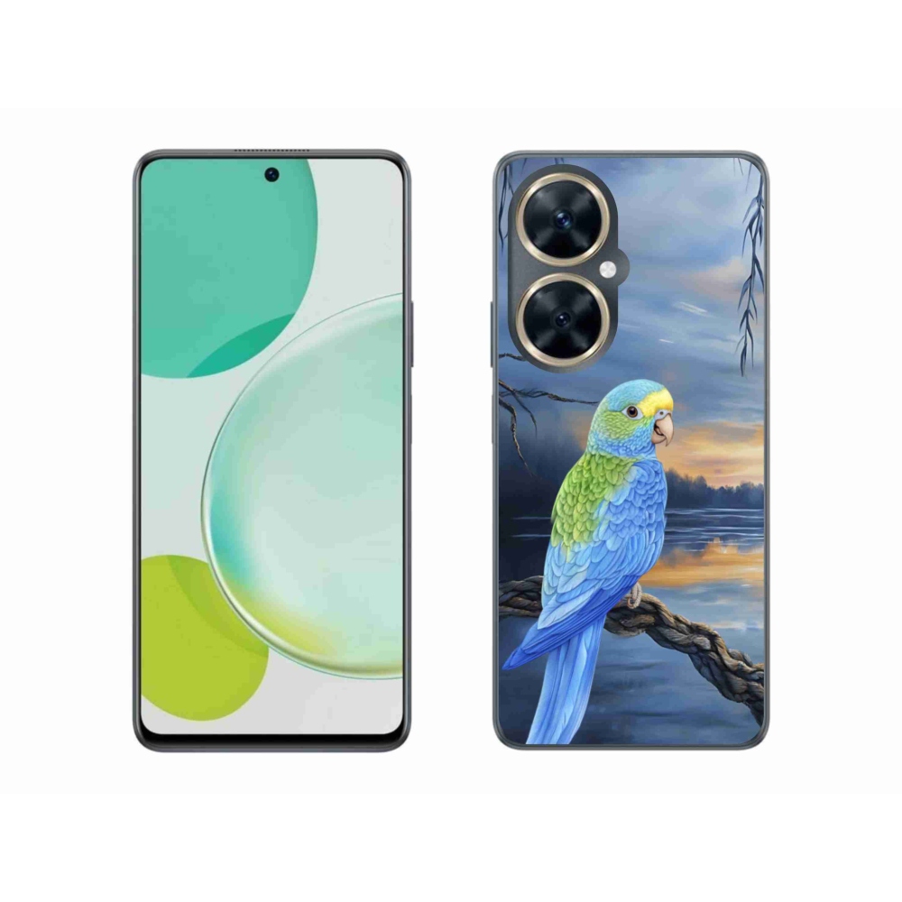 Gél borítás mmCase a Huawei Nova 11i készülékhez - kék papagáj