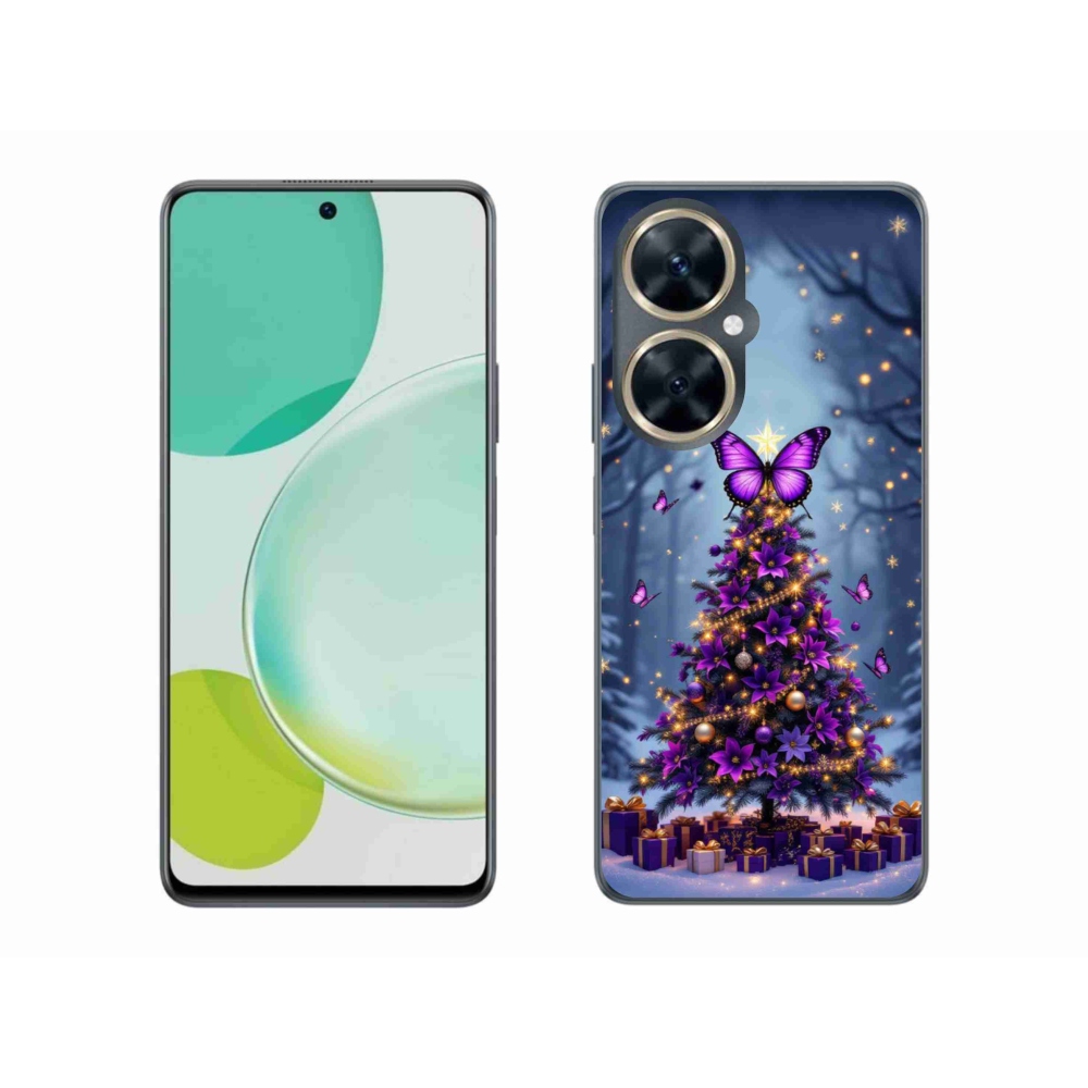 Gél borító mmCase a Huawei Nova 11i készülékhez - pillangó karácsonyfa