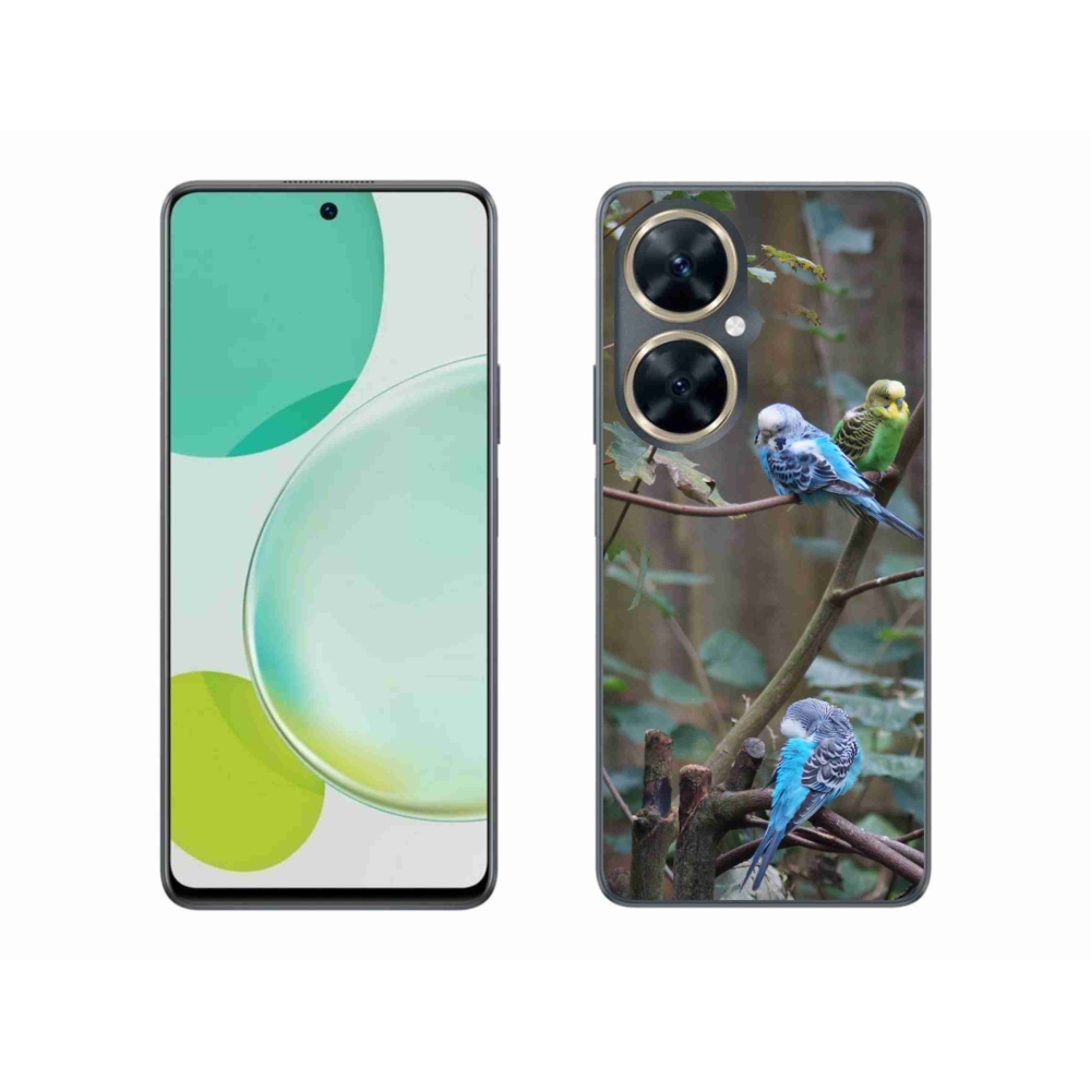Gél borító mmCase a Huawei Nova 11i készülékhez - papagájok az ágon