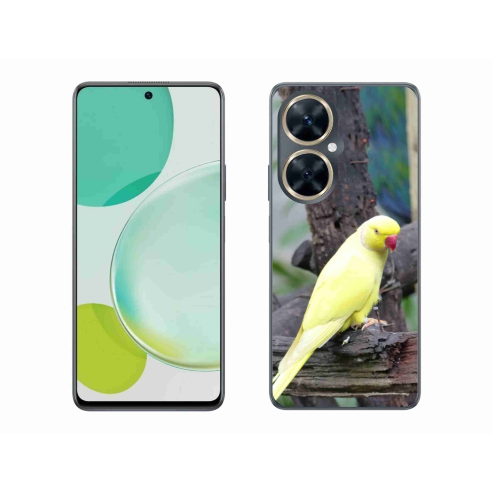 Zselés borítás mmCase a Huawei Nova 11i készülékhez - papagáj alexander sárga