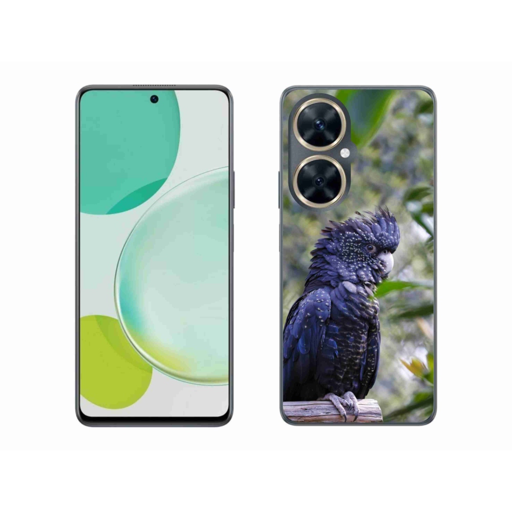 Zselés borítás mmCase a Huawei Nova 11i készülékhez - papagáj kakadu fekete