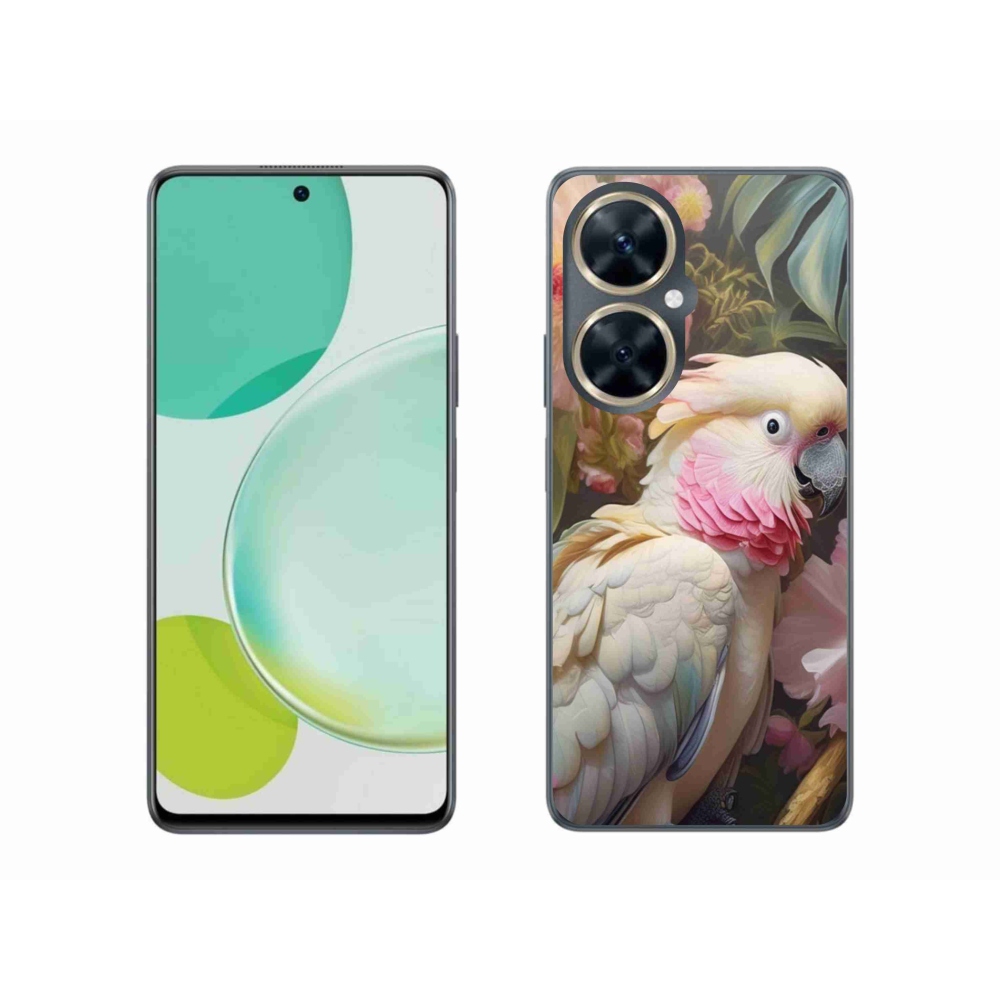 Gél borítás mmCase a Huawei Nova 11i készülékhez - papagáj kakadu rózsaszín 2