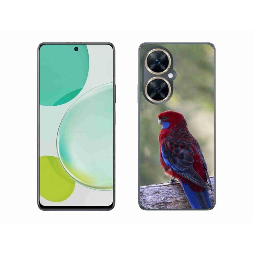 Zselés borítás mmCase a Huawei Nova 11i készülékhez - papagáj rózsa