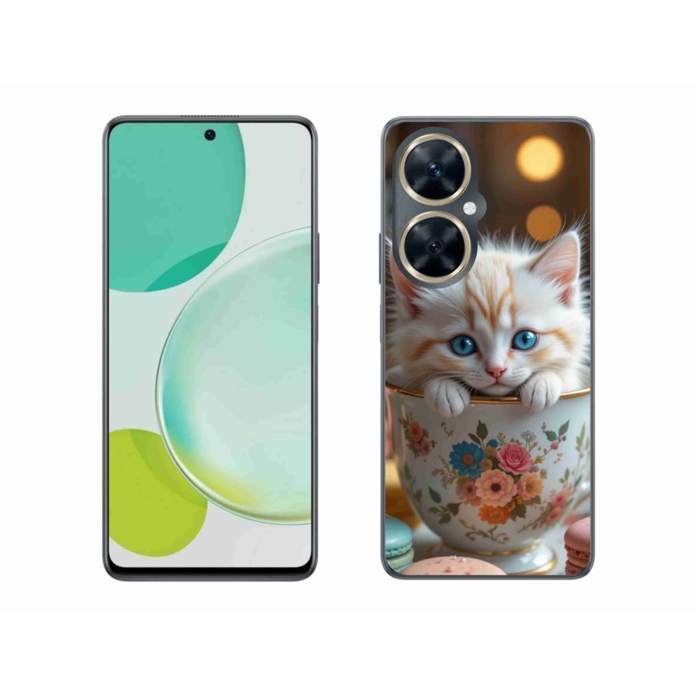 Gél borító mmCase a Huawei Nova 11i készülékhez - aranyos cica 6