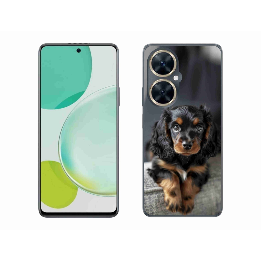 Gél borítás mmCase a Huawei Nova 11i számára - aranyos hosszú szőrű tacskó