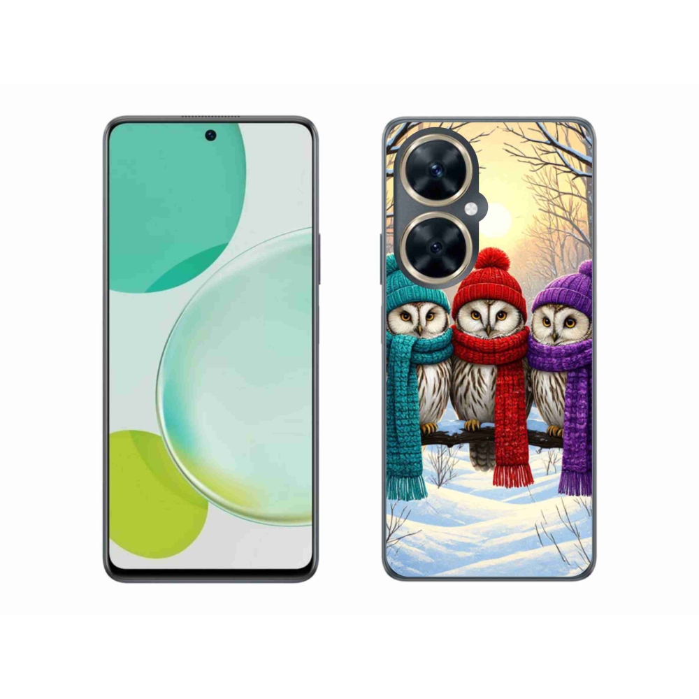 Gél borítás mmCase a Huawei Nova 11i készülékhez - bagoly barátok