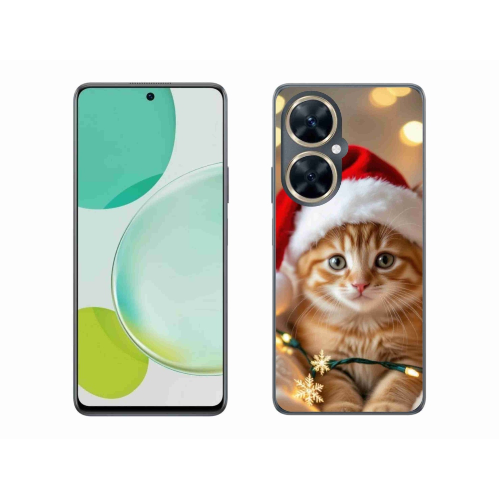 Gél borító mmCase a Huawei Nova 11i készülékhez - Karácsonyi cica