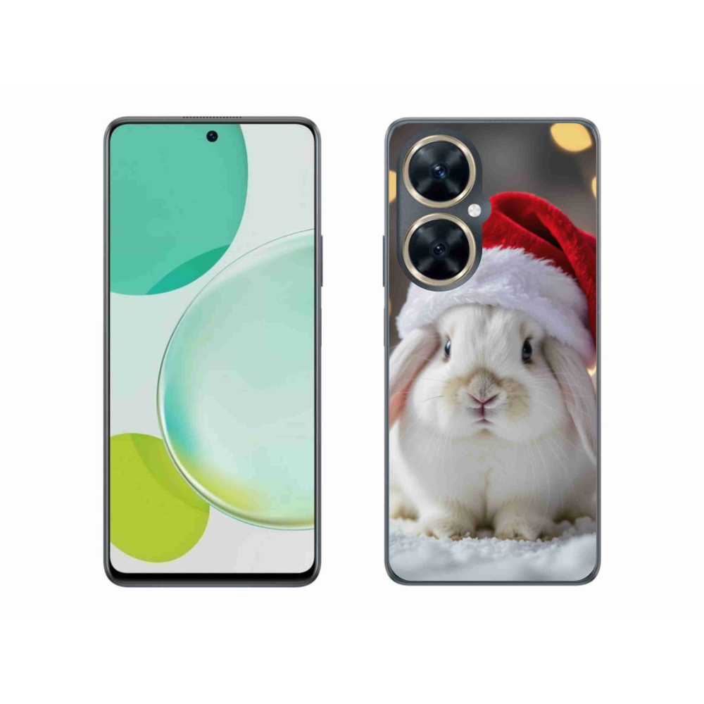 Gél borítás mmCase a Huawei Nova 11i készülékhez - karácsonyi nyúl