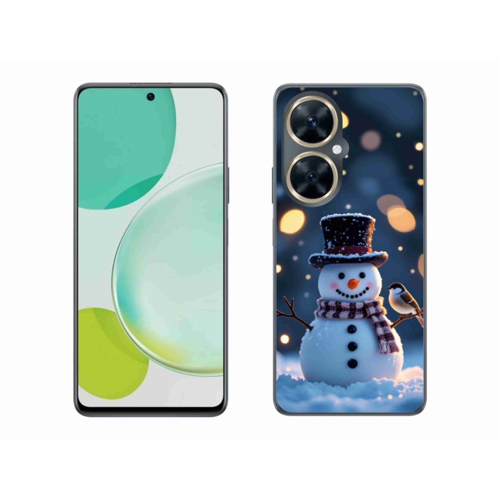 Gél borítás mmCase a Huawei Nova 11i készülékhez - karácsonyi hóember