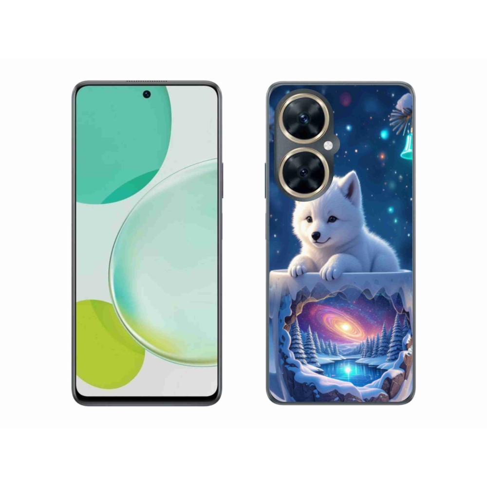 Gél borítás mmCase a Huawei Nova 11i készülékhez - Karácsonyi kölyökkutya