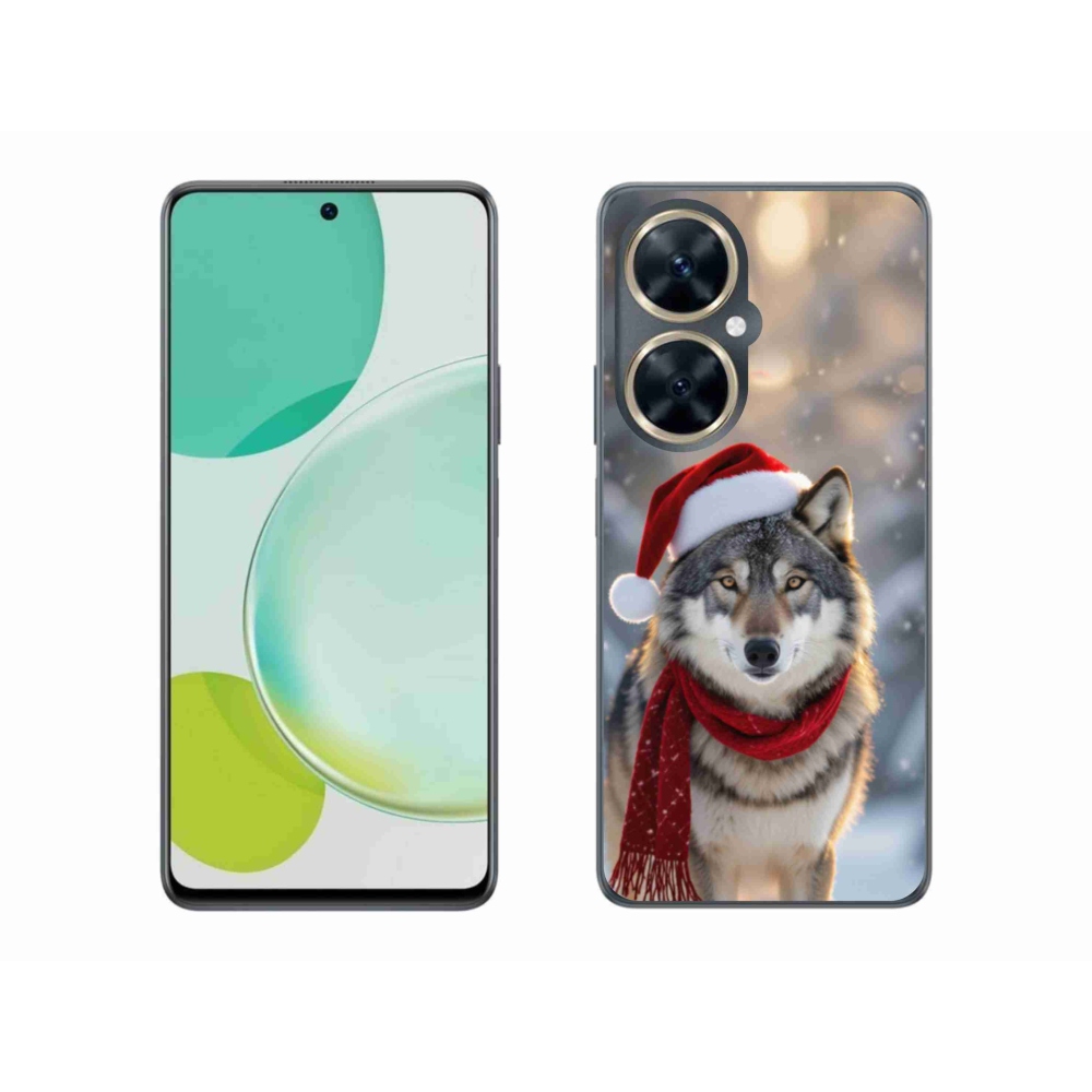 Gél borítás mmCase a Huawei Nova 11i készülékhez - Karácsonyi farkas