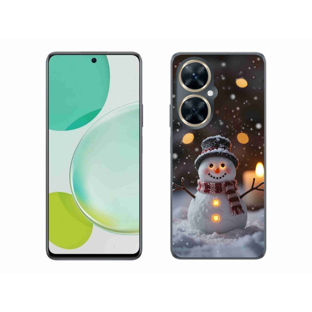 Gél borító mmCase a Huawei Nova 11i készülékhez - boldog hóember