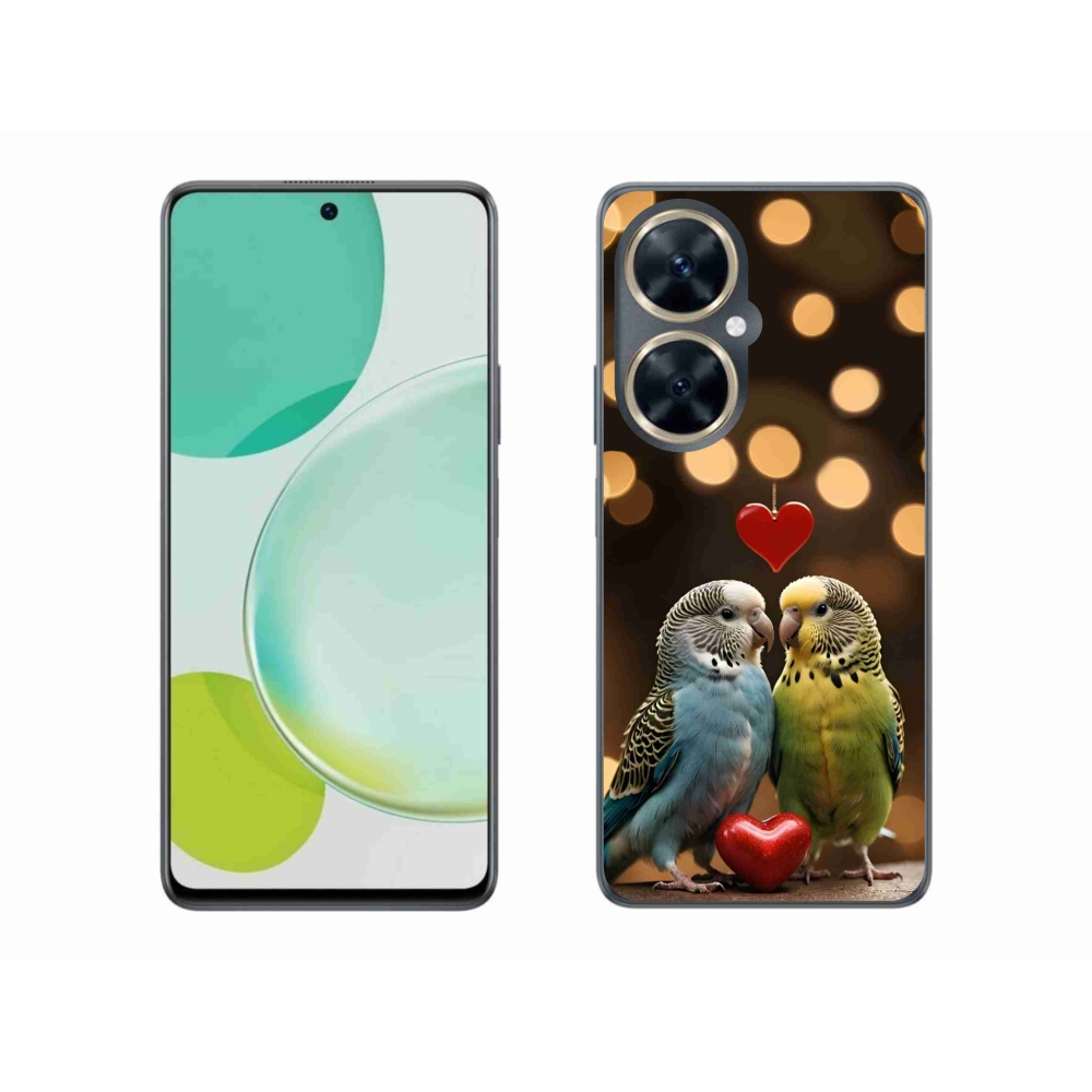 Gél borítás mmCase a Huawei Nova 11i - szerelmes papagájok