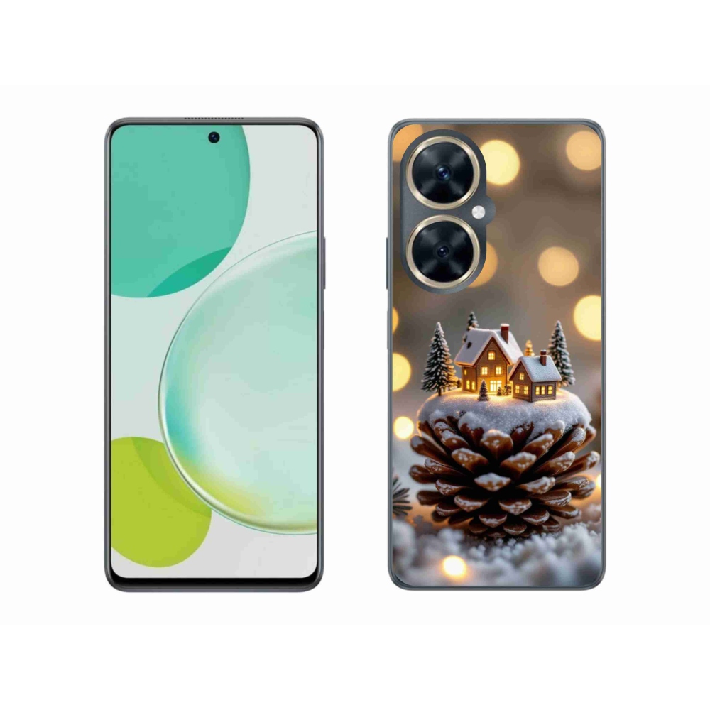 Gél borítás mmCase a Huawei Nova 11i készülékhez - téli falu