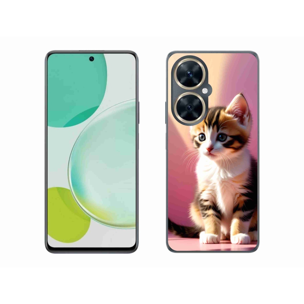 Gél borító mmCase a Huawei Nova 11i készülékhez - kíváncsi cica 2
