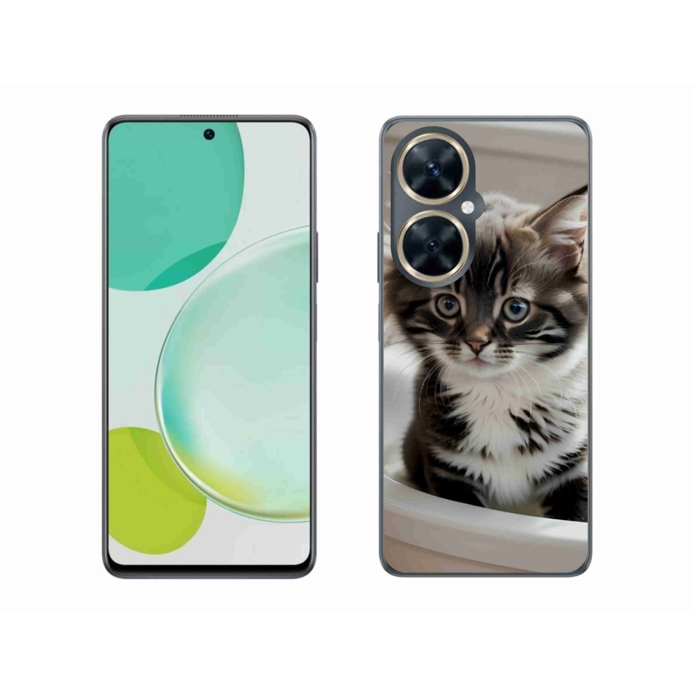 Gél borítás mmCase a Huawei Nova 11i - kíváncsi cica