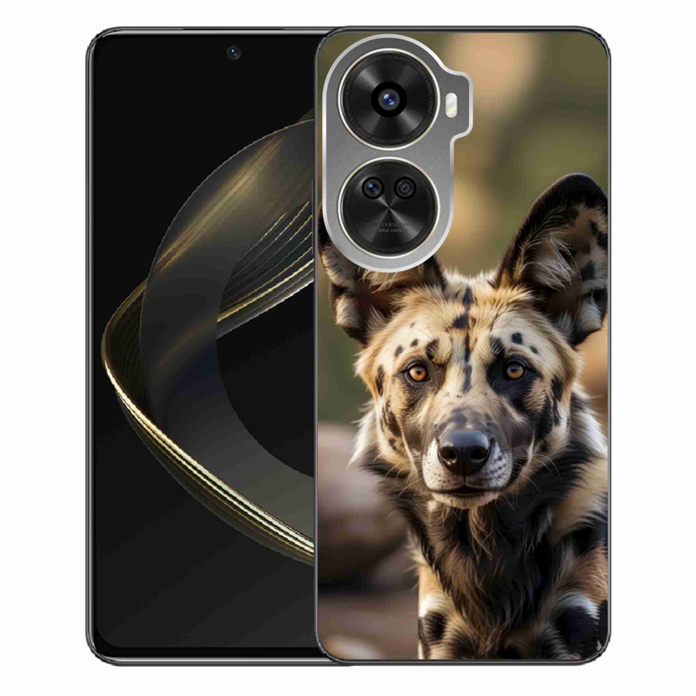 Gél borítás mmCase a Huawei Nova 12 SE-hez - Afrikai vadkutya