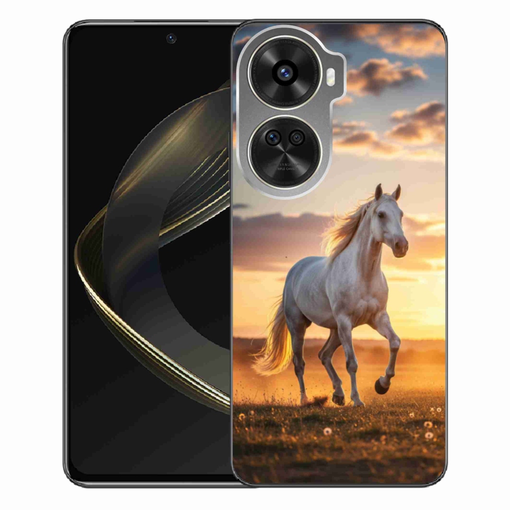 Gél borítás mmCase a Huawei Nova 12 SE-hez - futó fehér ló 2