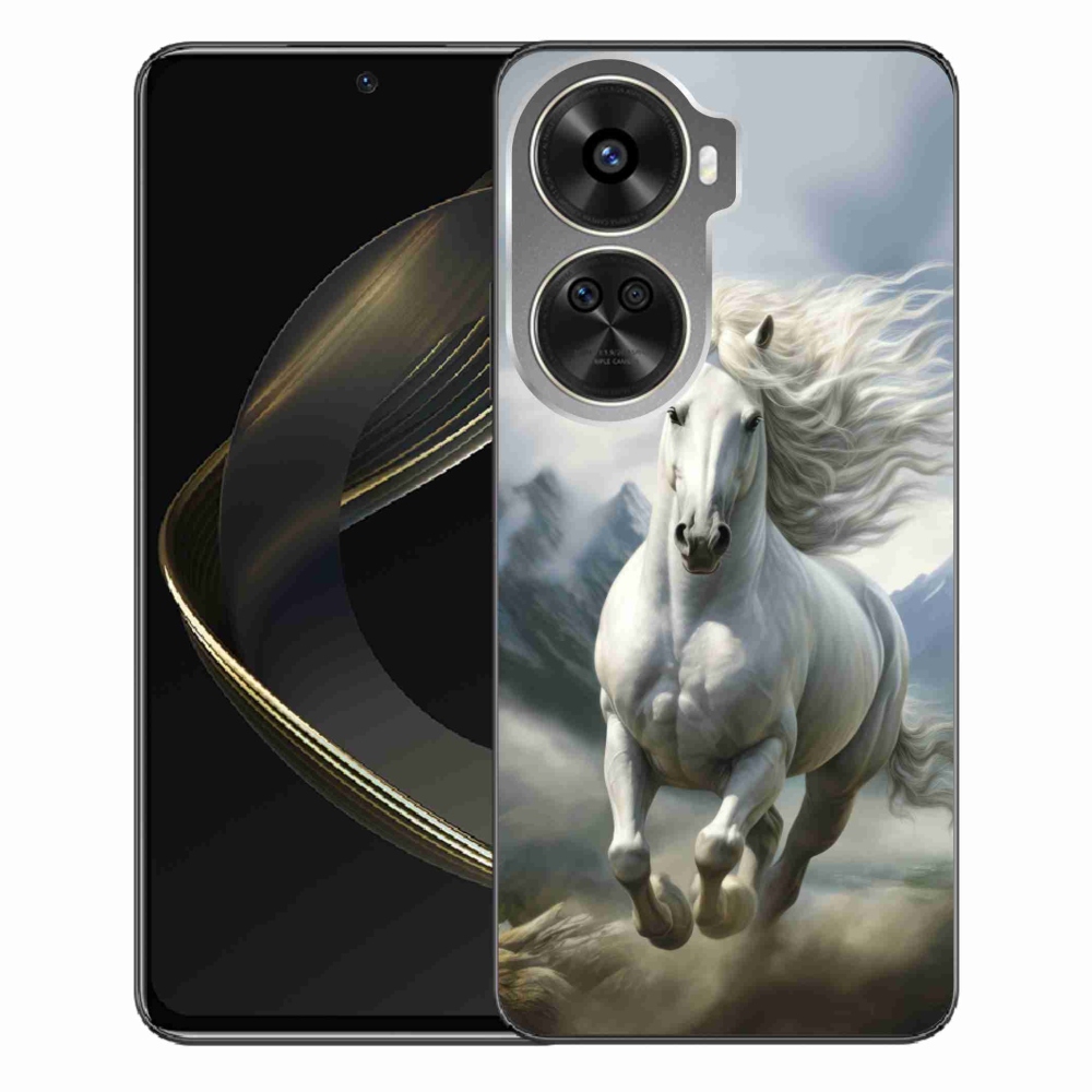 Gél borítás mmCase a Huawei Nova 12 SE-hez - futó fehér ló 3