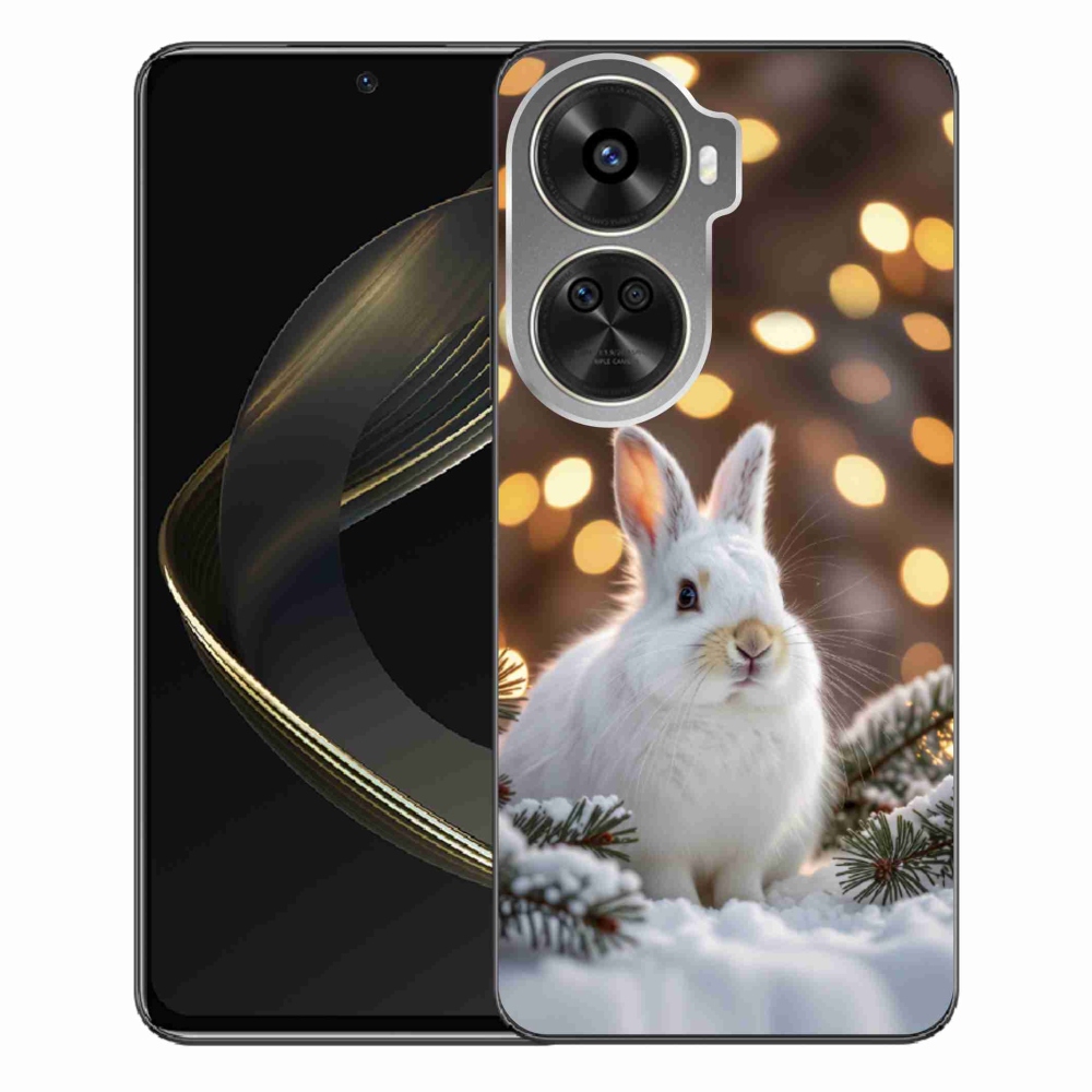 Zselés borítás mmCase a Huawei Nova 12 SE-hez - fehér nyúl