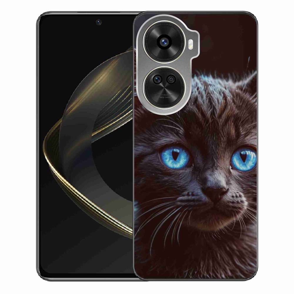Gél borítás mmCase a Huawei Nova 12 SE-hez - fekete cica 2