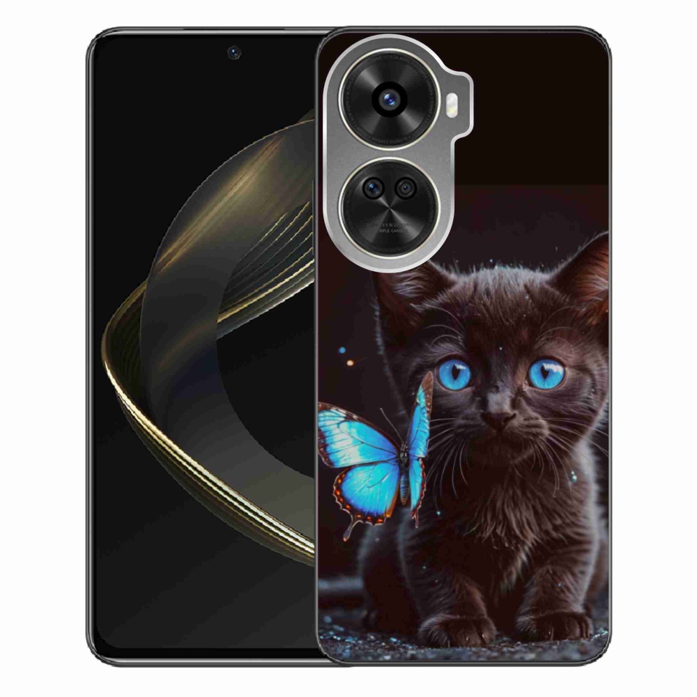 Gél borítás mmCase a Huawei Nova 12 SE-hez - fekete cica 3