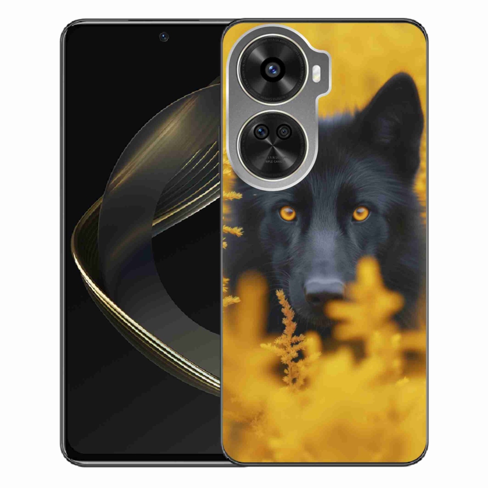 Gél borítás mmCase a Huawei Nova 12 SE-hez - fekete farkas 2