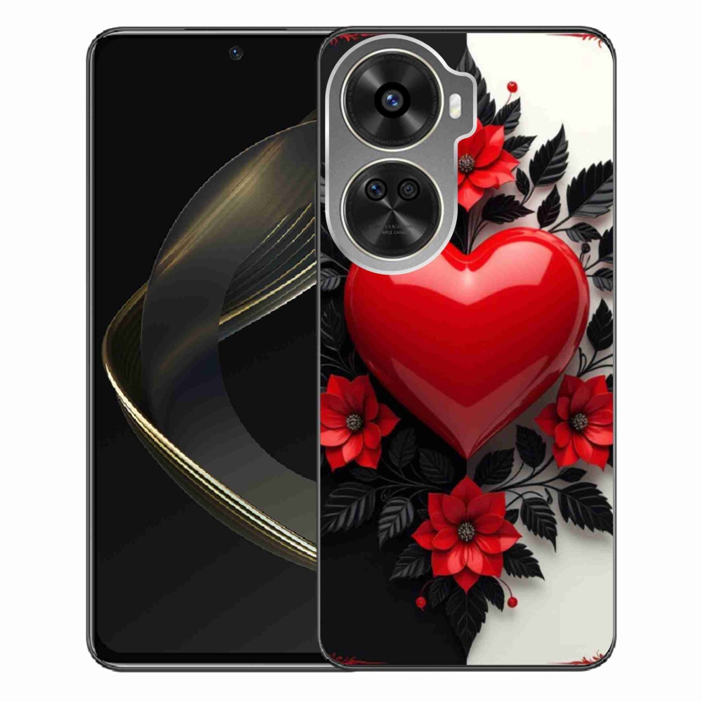 Gél borítás mmCase a Huawei Nova 12 SE-hez - piros szív