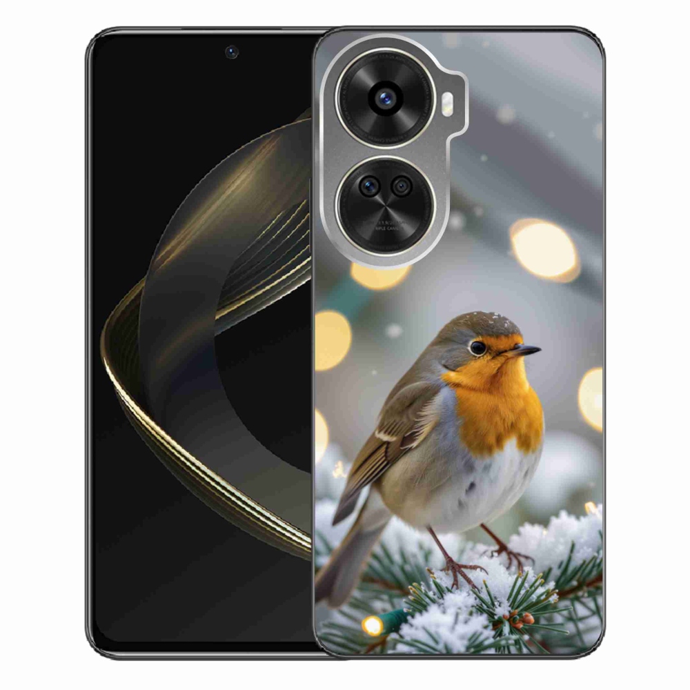 Gél borítás mmCase a Huawei Nova 12 SE-hez - télen pirosló színben