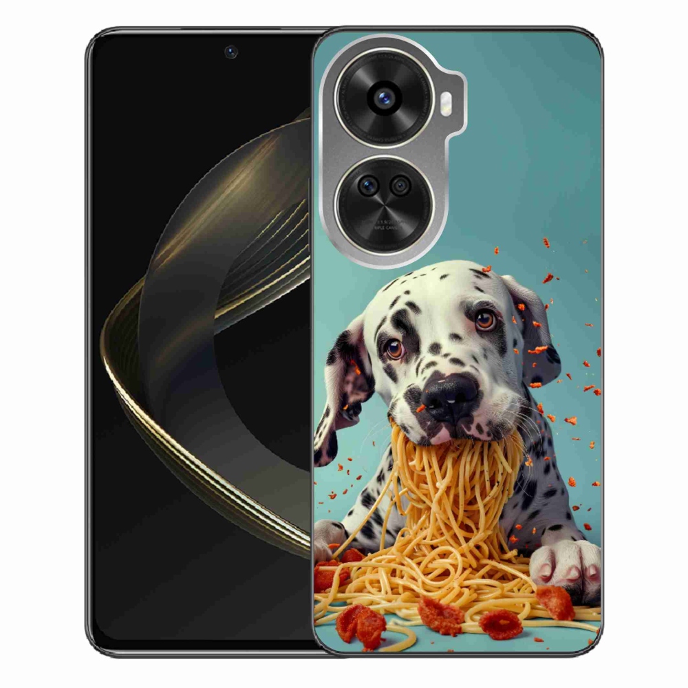 Gél borítás mmCase a Huawei Nova 12 SE-hez - dalmát és spagetti