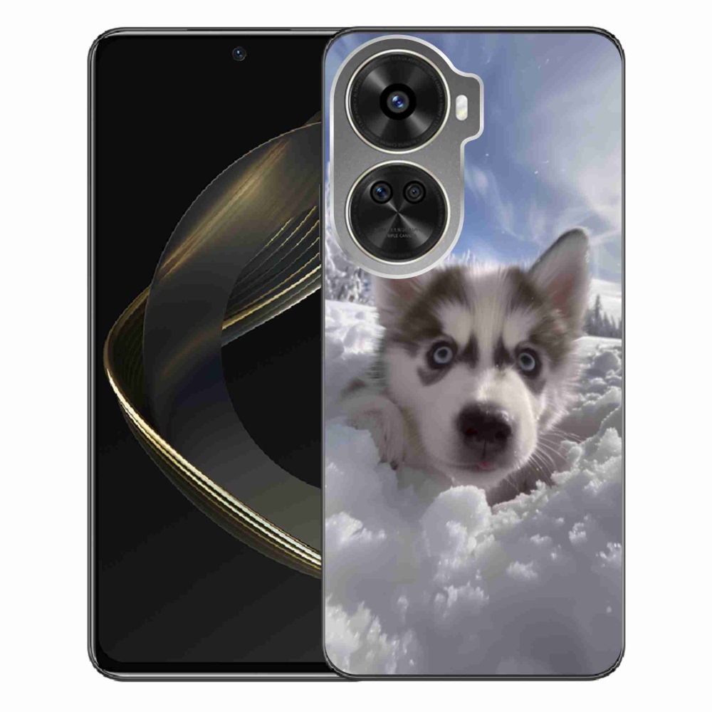 Gél borítás mmCase a Huawei Nova 12 SE-hez - husky a hóban