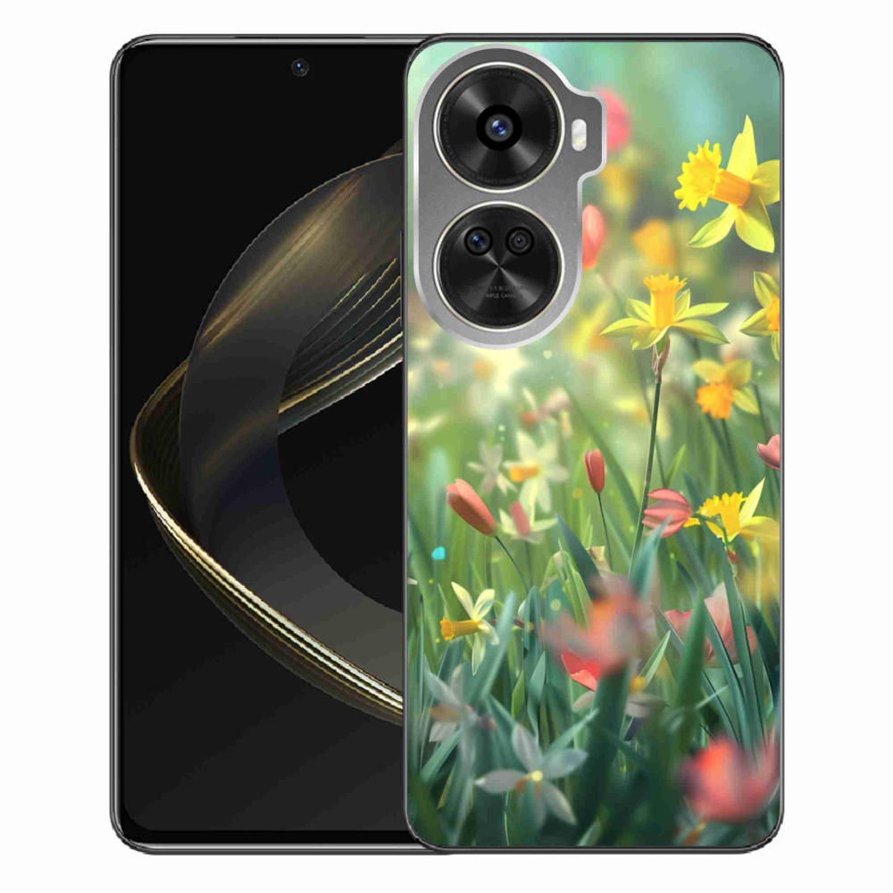 Gél borítás mmCase a Huawei Nova 12 SE számára - tavaszi virágok