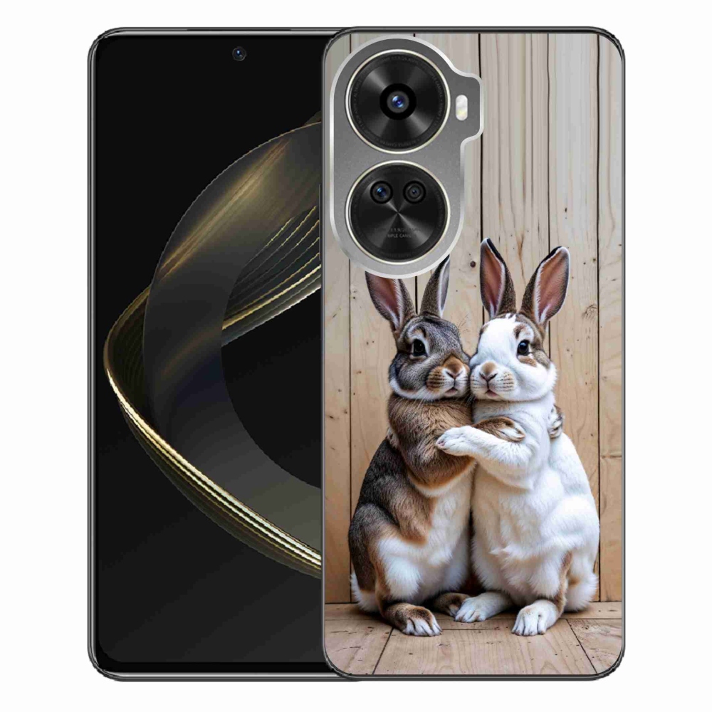 Zselés borítás mmCase a Huawei Nova 12 SE-hez - nyúlpár