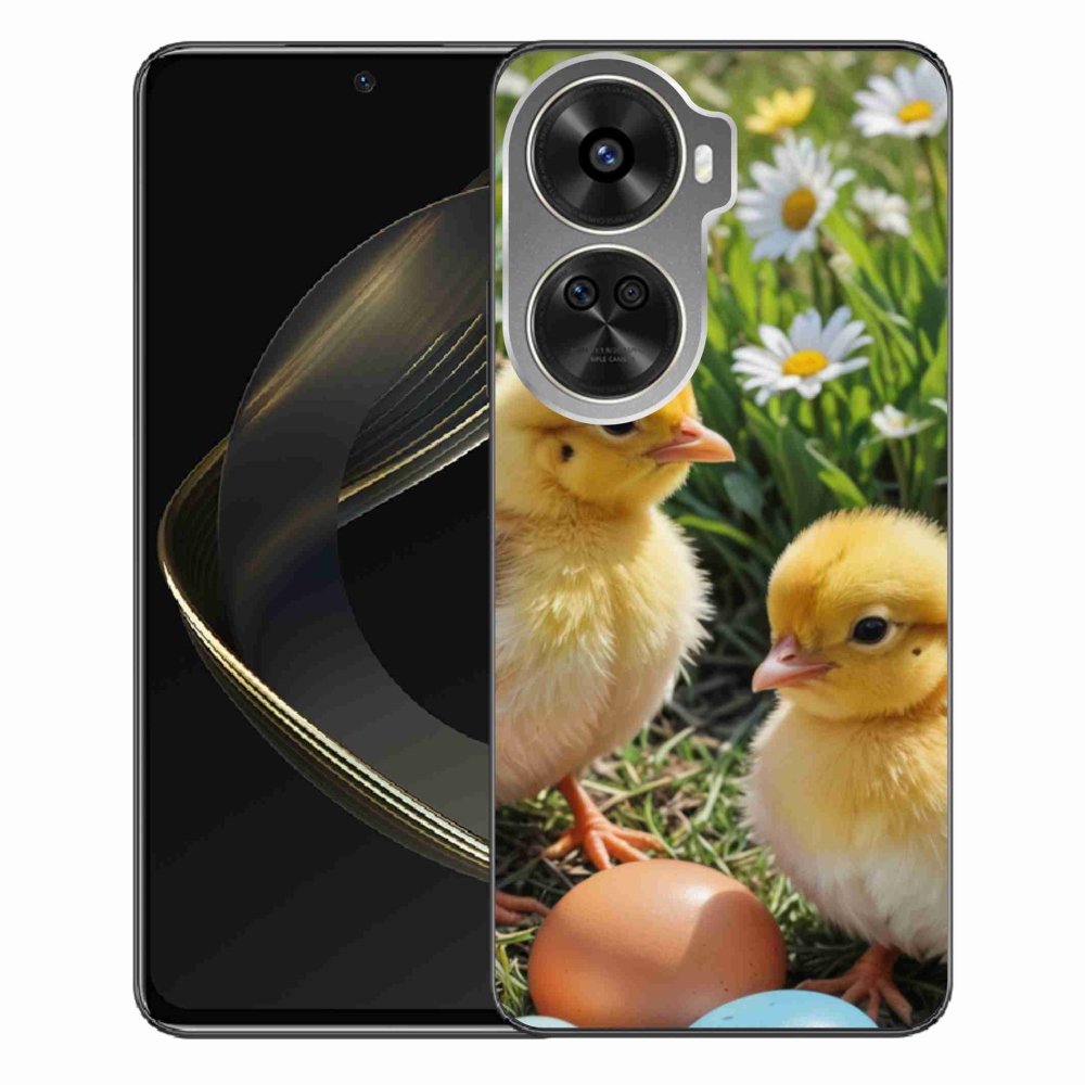 Gél borítás mmCase a Huawei Nova 12 SE számára - csirkék