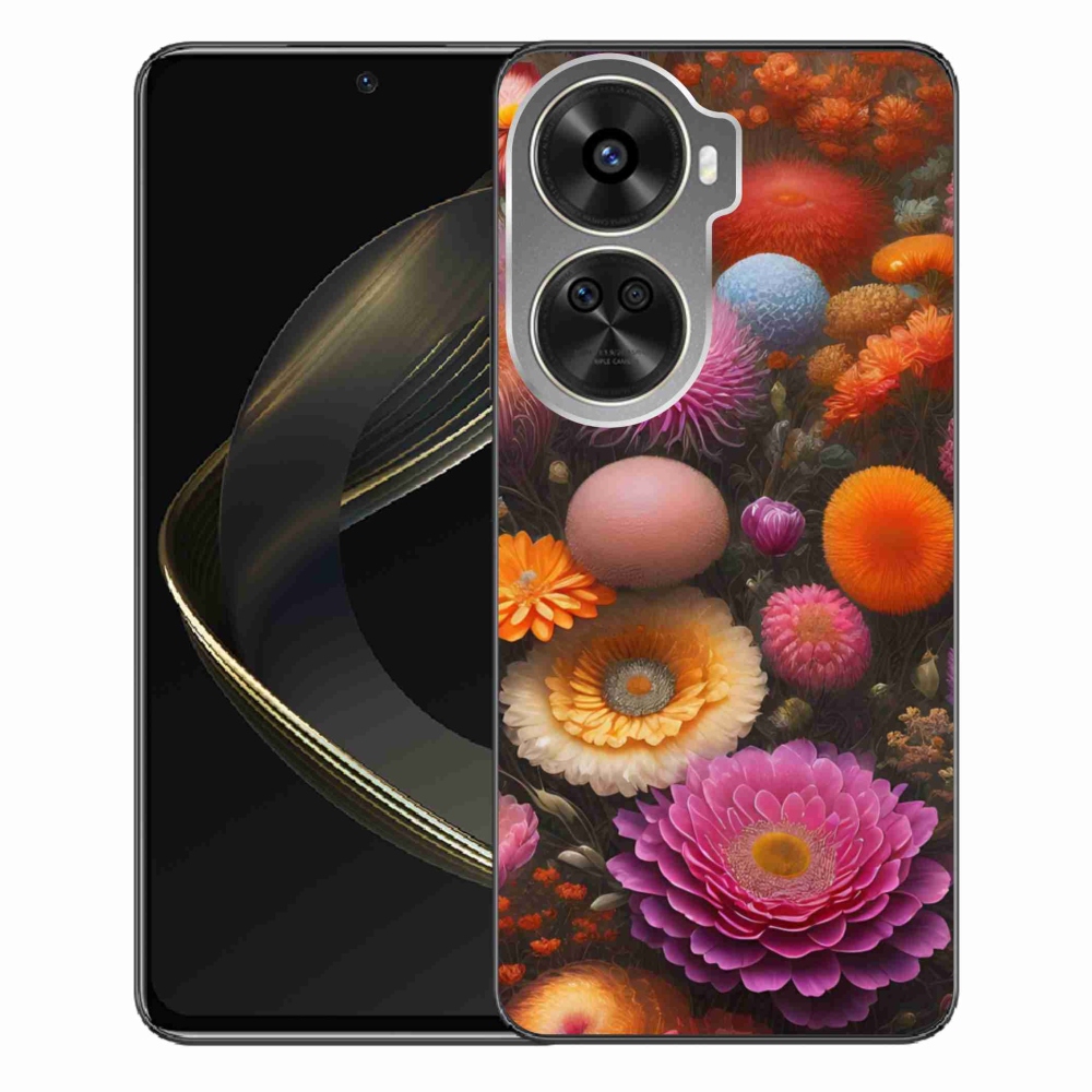 Gél borítás mmCase a Huawei Nova 12 SE számára - virágos kompozíció