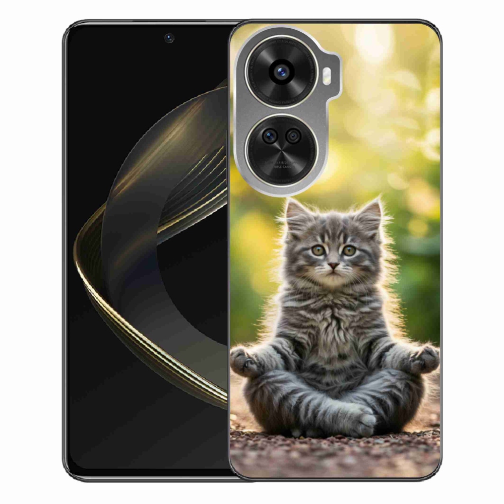Gél borítás mmCase a Huawei Nova 12 SE-hez - meditáló cica