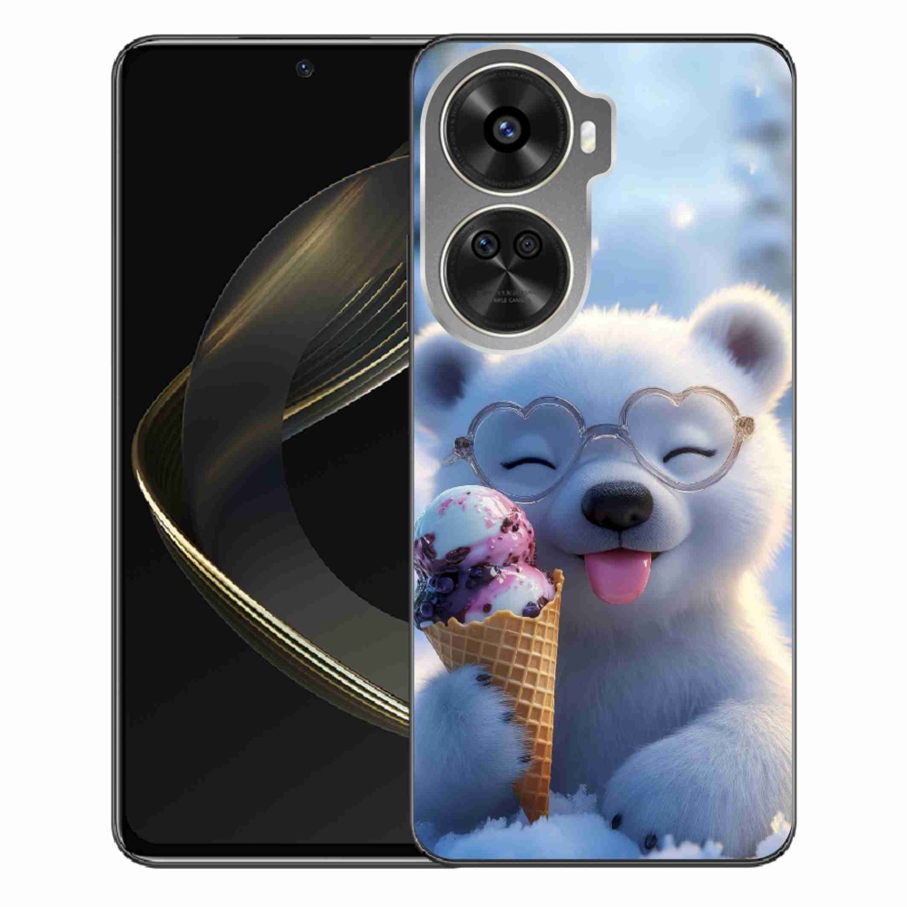 Gél borítás mmCase a Huawei Nova 12 SE-hez - mackó fagylalttal