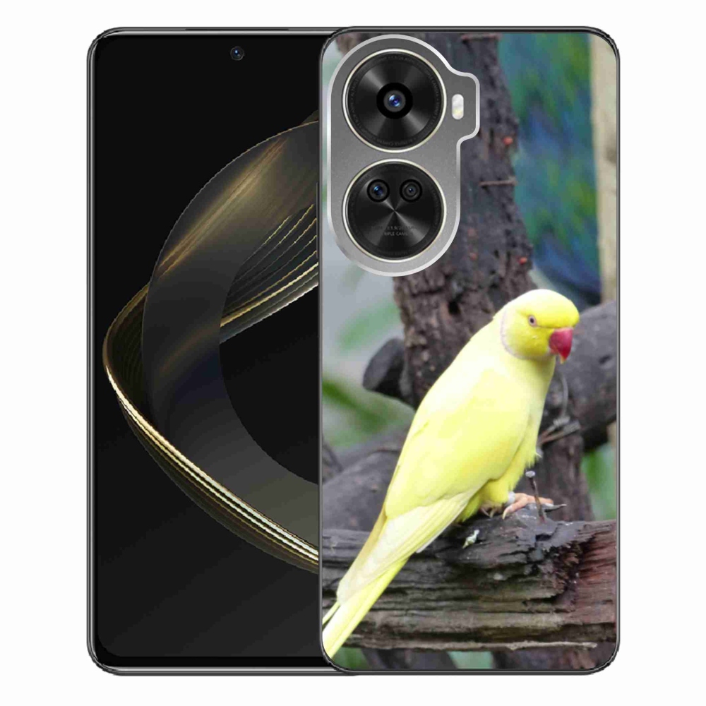 Gél borítás mmCase a Huawei Nova 12 SE-hez - papagáj alexander sárga