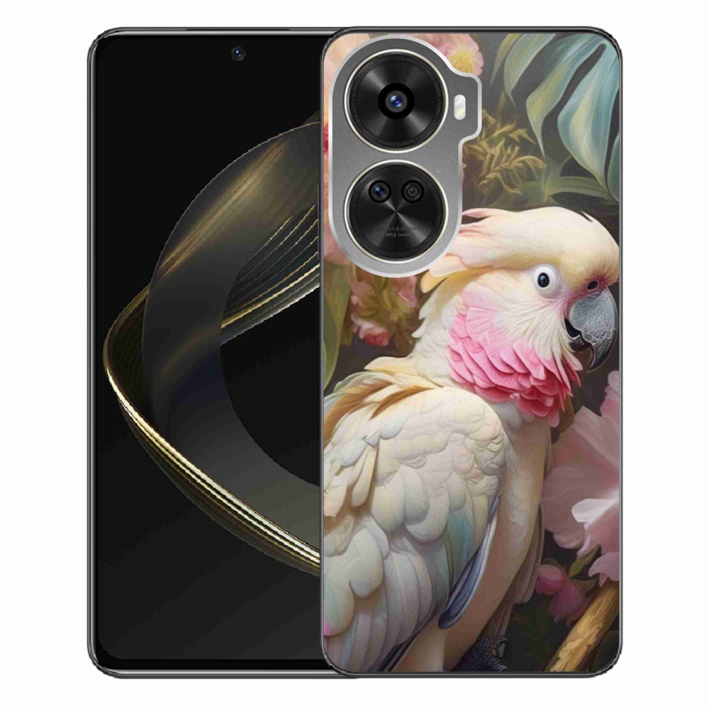 Gél borítás mmCase a Huawei Nova 12 SE-hez - papagáj kakadu rózsaszín 2